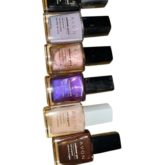 Avon Nail Polish Set - Purple, Pink, Brown, Green Shades 12 Polish Bundle - Picture 2 of 3